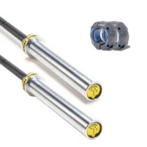 Dupla Barras Olímpica Exercício Funcional,lpo 2.0m 15kg Presilhas Flexbe Fitness