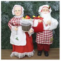Dupla Boneco De Natal Mamãe E Papai Noel Feirantes Dupla Boneco De Natal Mamãe E Papai Noel Feirantes