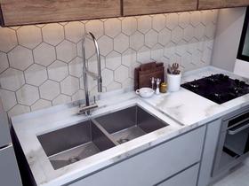 Dupla Cuba Dupla Cozinha Gourmet Pia Inox Moderna Premium