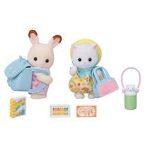 Dupla de Amiguinhos Calico Critters - Brinquedo para Caminhar