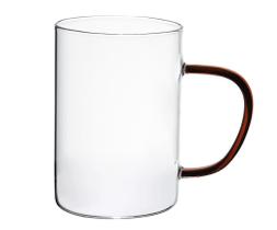 Dupla de Caneca Vidro Boro com Alça Âmbar 200 ml Mimo Style TC22130 Dupla de Caneca Vidro Boro com Alça Âmbar 200 ml Mimo Style TC22130