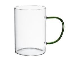 Dupla de Caneca Vidro Boro com Alça Verde 200 ml Mimo Style TC22129 Dupla de Caneca Vidro Boro com Alça Verde 200 ml Mimo Style TC22129