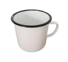Dupla de Canecas Mimo ECN10BC 10 cm Ferro Esmaltado Branco Dupla de Canecas Mimo ECN10BC 10 cm Ferro Esmaltado Branco