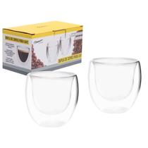 Dupla de Copos para Café C/ Parede Dupla em Vidro Mimo Style Dupla de Copos para Café C/ Parede Dupla em Vidro Mimo Style