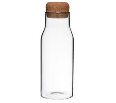 Dupla de Garrafas Vidro Boro Tampa Cortiça 840 ml Mimo Style VD21025 Dupla de Garrafas Vidro Boro Tampa Cortiça 840 ml Mimo Style VD21025