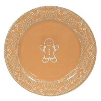 Dupla de pratos de jantar gingerbread em melamina- 25,5cm
