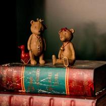 Dupla De Ursinho Teddy e Lovel Em Resina Dupla De Ursinho Teddy e Lovel Em Resina