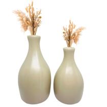Dupla De Vaso Decorativo Em Ceramica Para Arranjos Casa Sala - OG