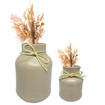 Dupla De Vasos Decorativos Em Ceramica Decoração Sala Latao