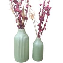dupla de vasos decorativos em ceramica riscado decoração de sala e casa