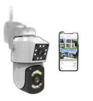Dupla Eficiência: Câmera Segurança Ip Wifi Duas Câmeras