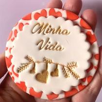 Dupla: Marcador Minha Vida + Varal Corações - D251040 - D251180 - Ideal para Massas e Pastas