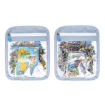 Dupla Mini Organizador de Quebra-Cabeça
