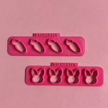 Dupla Mini Régua Cortadora - Tema Páscoa - D250087 - D250280 - Ideal para Massas e Pastas