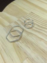 Dupla Sextavado Prata