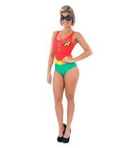 Duplicado Fantasia Body Robin Adulto Com Máscara Sulamericana Original