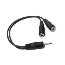 Duplicador Adaptador Áudio P2 Duplo Fêmea Fone De Ouvido