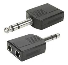 Duplicador Adaptador P10 Macho P/ 2 P10 Femea Jack Stéreo