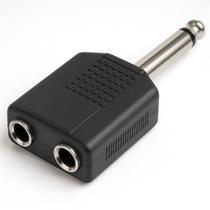 Duplicador Adaptador P10 Mono Mesa Fone Microfone