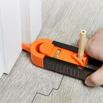 Duplicador de medidor de contorno com régua de medida de forma irregular de travamento marcenaria Duplicador de medidor de contorno com régua de medida de forma irregular de travamento marcenaria