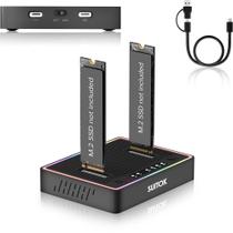 Duplicador de SSD M.2 SUITOK Dual-Bay USB-C 20Gbps Duplicador de SSD M.2 SUITOK Dual-Bay USB-C 20Gbps