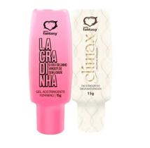 Duplinha com Lacradinha Gel Adstringente Feminino e Clímax Facilitador de Orgasmo Unissex