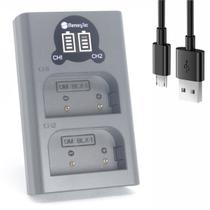 Duplo Carregador DL-BLX1 Para Olympus OM-1 om1 Duplo Carregador DL-BLX1 Para Olympus OM-1 om1