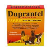 Duprantel para Cães e Gatos Vermífugo com 4 Comprimidos - Duprat