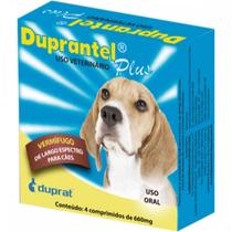 Duprantel plus vermífugo para cães - 4 comprimidos