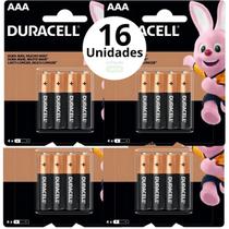 Duracell Pilha Alcalina Normal AAA Kit Com 16 Unds