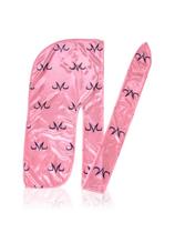 Durag FOR KINGS CROWN de cetim sedoso com caudas longas estilo anime Durag FOR KINGS CROWN de cetim sedoso com caudas longas estilo anime
