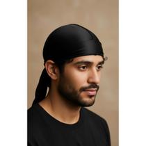 Durag Preta: Ondas Perfeitas & Cabelo Protegido
