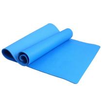 Durável 4mm de espessura yoga tapete antiderrapante dieta de exercício saúde perder peso fitness - Azul