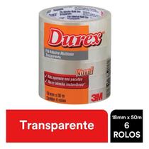 Durex Fita Adesiva 18MM X 50M 6 Rolos