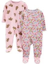 Durma e brinque Simple Joys da Carter's Baby Girls' Cotton Durma e brinque Simple Joys da Carter's Baby Girls' Cotton