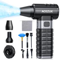 Duster de ar elétrico ACEZUK 300000RPM sem fio de 4 velocidades ajustável