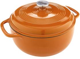 Dutch Oven Lodge 6 litros de ferro fundido esmaltado cor de damasco