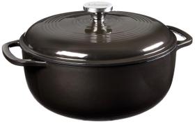 Dutch Oven Lodge 6 litros de ferro fundido esmaltado Midnight Chrome