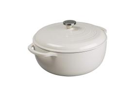 Dutch Oven Lodge de 7,5 litros de ferro fundido esmaltado Oyster White