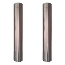 Duto 6 Polegadas Inox 304 Escovado Kit 2 Metros - Lareiras Duto 6 Polegadas Inox 304 Escovado Kit 2 Metros - Lareiras