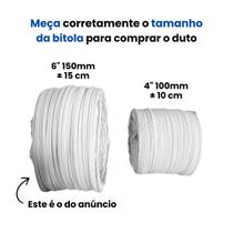 Duto Ar condicionado 15 cm x 5 Metros 6" PVC FLEXIVEL