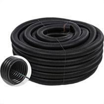 Duto Corrugado Bravo Pead Preto 1,1/4'' X 50M Com Cabo Guia Duto Corrugado Bravo Pead Preto 1,1/4'' X 50M Com Cabo Guia