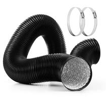 Duto de alumínio flexível iPower de 3 polegadas e 16 pés com 2 braçadeiras Duto de alumínio flexível iPower de 3 polegadas e 16 pés com 2 braçadeiras