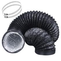Duto de ventilação Eau Black Flexible Alumínio 6 polegadas 12 pés