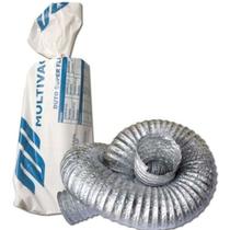 Duto Flexível 100mm 4 Pol 1 Metro Aluminizado Multivac