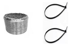 Duto Flexível 1mt Pra Coifa 120 Mm (12 Cm) + Duto Flexível 1mt Pra Coifa 120 Mm (12 Cm) +