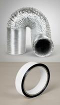 Duto Flexível Aluminizado 150mm 5m + Fita Duto Flexível Aluminizado 150mm 5m + Fita