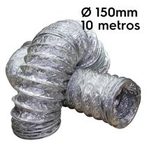 Duto Flexível Aluminizado 15M- AP 150mm Com 10 Metros Duto Flexível Aluminizado 15M- AP 150mm Com 10 Metros
