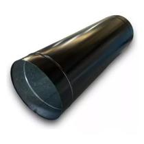 Duto Galvanizado 250mm 10 Polegadas Com Pintura Preta 60cm Para Churrasqueira, Fogão a Lenha e Chami