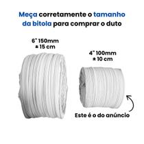 Duto PVC Flexível 10 cm X 5 Metros 4" Ar Condicionado Ventilação Exaustor Coifa Duto PVC Flexível 10 cm X 5 Metros 4" Ar Condicionado Ventilação Exaustor Coifa